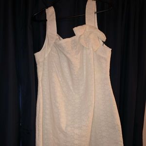 Karl lagerfeld white sheath dress